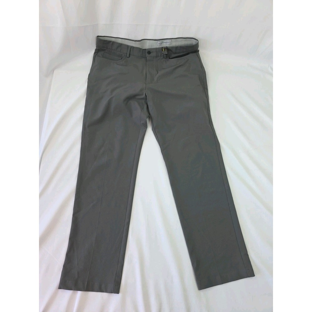 Greg Norman Men's Golf Performance Pant Gray 36x32 RN128492 Measures: 36x31